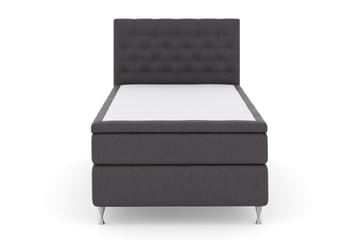 Select No 4 Komplett Sängpaket 120x200 Fast - Mörkgrå/Silver - Möbler - Säng - Enkelsäng