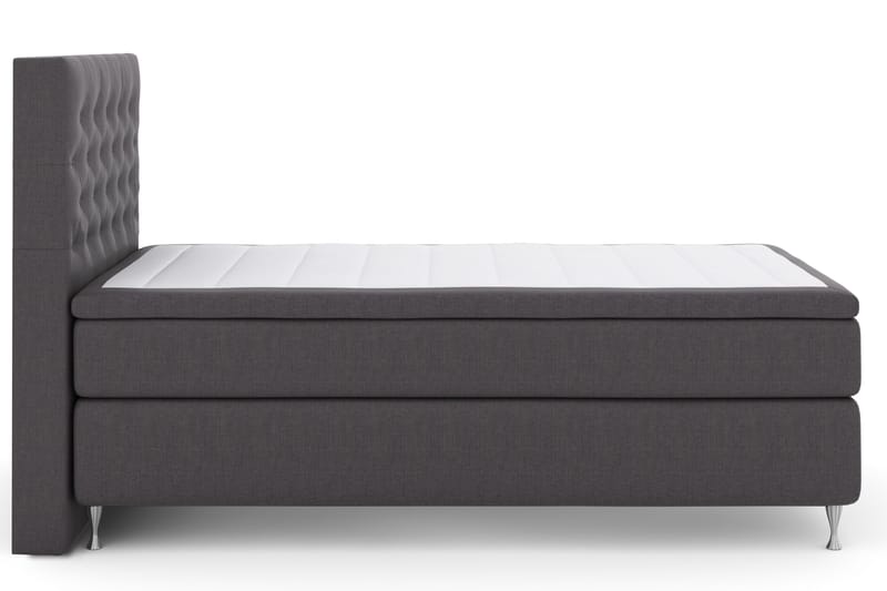 Select No 4 Komplett Sängpaket 120x200 Fast - Mörkgrå/Silver - Möbler - Säng - Enkelsäng