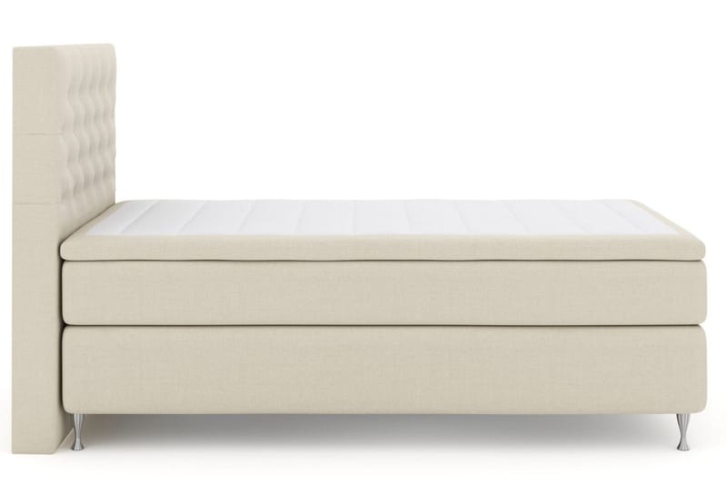Select No 4 Komplett Sängpaket 120x200 Medium - Beige/Silver - Möbler - Säng - Enkelsäng
