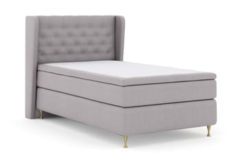Select No 4 Komplett Sängpaket 120x200 Medium - Ljusgrå/Guld - Möbler - Säng - Enkelsäng