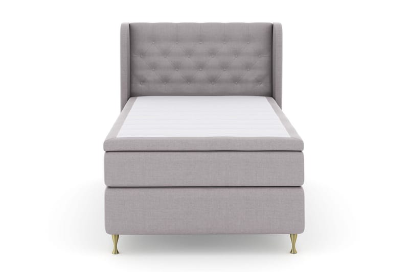 Select No 4 Komplett Sängpaket 120x200 Medium - Ljusgrå/Guld - Möbler - Säng - Enkelsäng