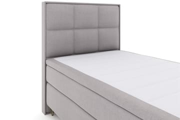 Select No 4 Komplett Sängpaket 120x200 Medium - Ljusgrå/Metall V-form - Möbler - Säng - Enkelsäng