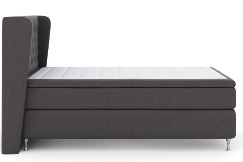 Select No 4 Komplett Sängpaket 120x200 Medium - Mörkgrå/Silver - Möbler - Säng - Enkelsäng