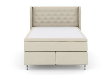Select No 4 Komplett Sängpaket 140x200 Fast - Beige/Silver - Möbler - Säng - Kontinentalsäng