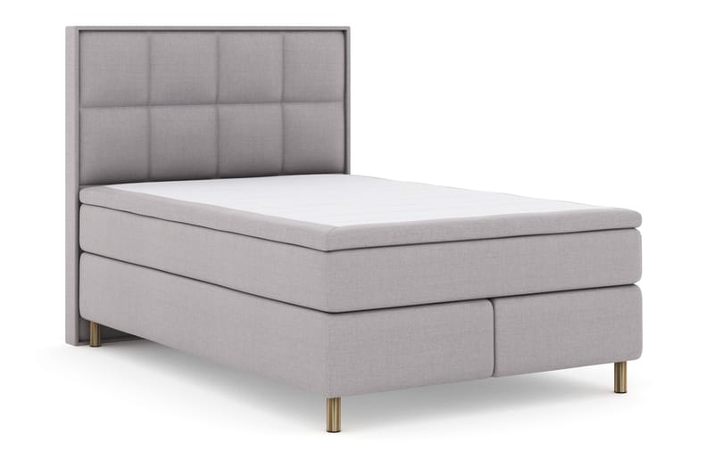 Select No 4 Komplett Sängpaket 140x200 Fast - Ljusgrå/Koppar - Möbler - Säng - Kontinentalsäng