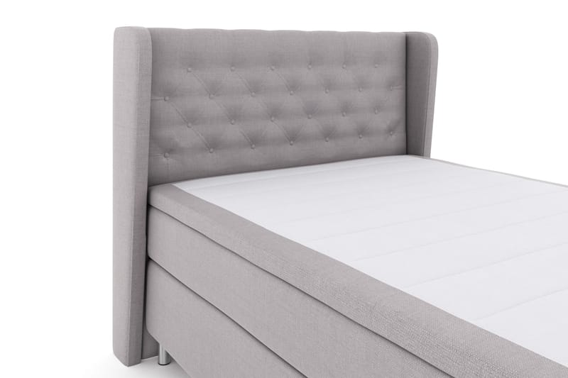 Select No 4 Komplett Sängpaket 140x200 Fast - Ljusgrå/Metall - Möbler - Säng - Kontinentalsäng