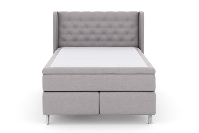 Select No 4 Komplett Sängpaket 140x200 Fast - Ljusgrå/Metall - Möbler - Säng - Kontinentalsäng