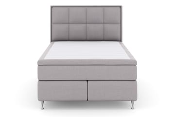 Select No 4 Komplett Sängpaket 140x200 Fast - Ljusgrå/Silver - Möbler - Säng - Kontinentalsäng