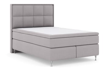 Select No 4 Komplett Sängpaket 140x200 Fast - Ljusgrå/Silver - Möbler - Säng - Kontinentalsäng