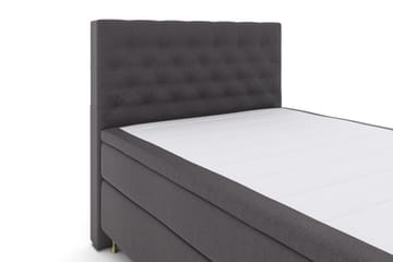 Select No 4 Komplett Sängpaket 140x200 Fast - Mörkgrå/Guld - Möbler - Säng - Kontinentalsäng