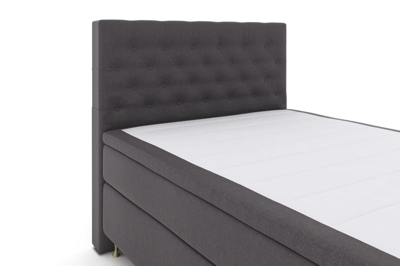 Select No 4 Komplett Sängpaket 140x200 Fast - Mörkgrå/Guld - Möbler - Säng - Kontinentalsäng
