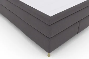 Select No 4 Komplett Sängpaket 140x200 Fast - Mörkgrå/Guld - Möbler - Säng - Kontinentalsäng