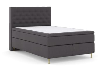 Select No 4 Komplett Sängpaket 140x200 Fast - Mörkgrå/Guld - Möbler - Säng - Kontinentalsäng