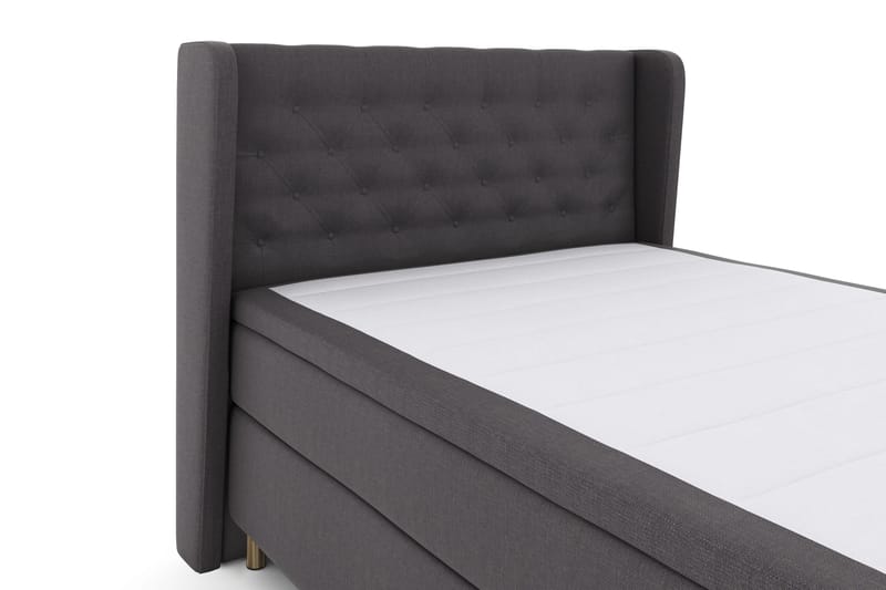 Select No 4 Komplett Sängpaket 140x200 Fast - Mörkgrå/Koppar - Möbler - Säng - Kontinentalsäng