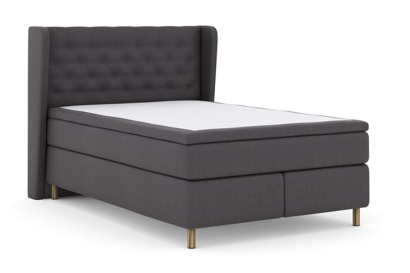 Select No 4 Komplett Sängpaket 140x200 Fast - Mörkgrå/Koppar - Möbler - Säng - Kontinentalsäng