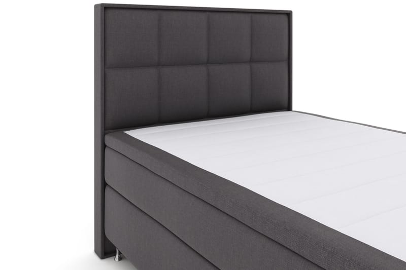 Select No 4 Komplett Sängpaket 140x200 Fast - Mörkgrå/Silver - Möbler - Säng - Kontinentalsäng