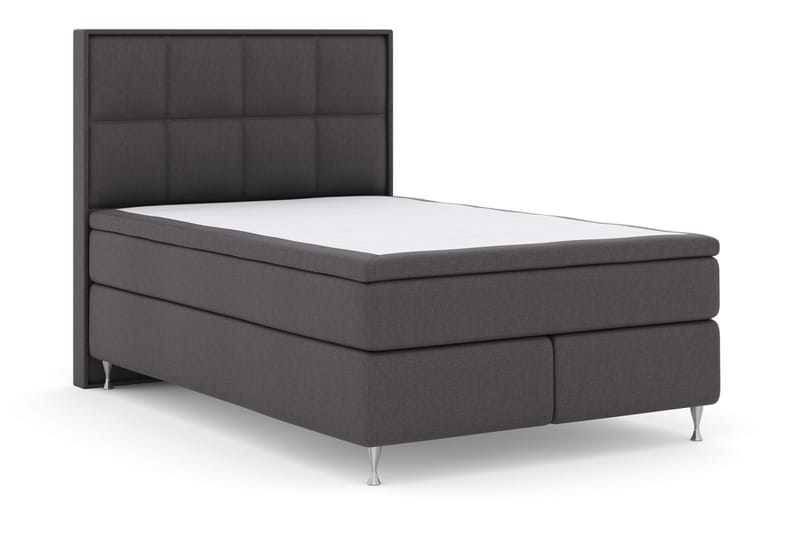 Select No 4 Komplett Sängpaket 140x200 Fast - Mörkgrå/Silver - Möbler - Säng - Kontinentalsäng