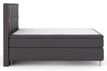 Select No 4 Komplett Sängpaket 140x200 Fast - Mörkgrå/Silver - Möbler - Säng - Kontinentalsäng