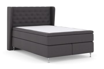 Select No 4 Komplett Sängpaket 140x200 Fast - Mörkgrå/Silver - Möbler - Säng - Kontinentalsäng