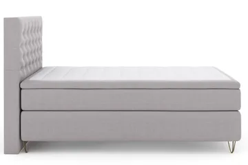 Select No 4 Komplett Sängpaket 140x200 Fast/Medium - Ljusgrå/Metall V-form - Möbler - Säng - Kontinentalsäng