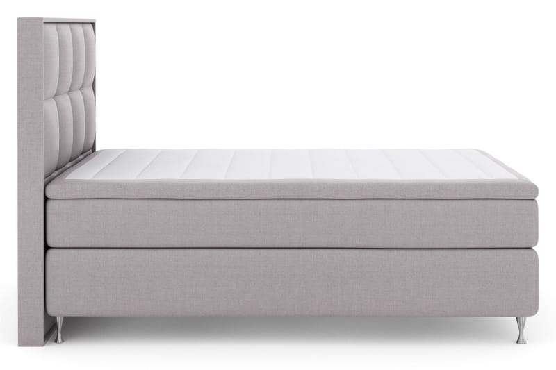 Select No 4 Komplett Sängpaket 140x200 Fast/Medium, Ljusgrå/Silver