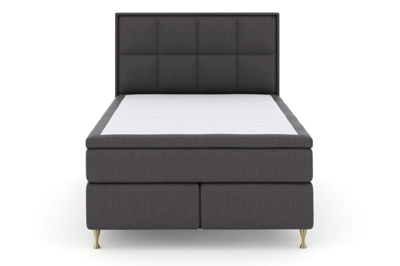 Select No 4 Komplett Sängpaket 140x200 Fast/Medium - Mörkgrå/Guld - Möbler - Säng - Kontinentalsäng