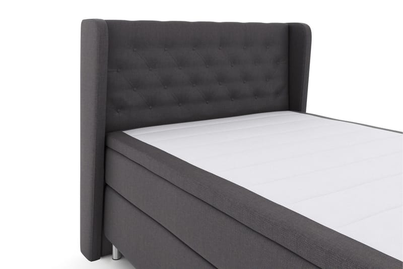 Select No 4 Komplett Sängpaket 140x200 Fast/Medium - Mörkgrå/Metall - Möbler - Säng - Kontinentalsäng