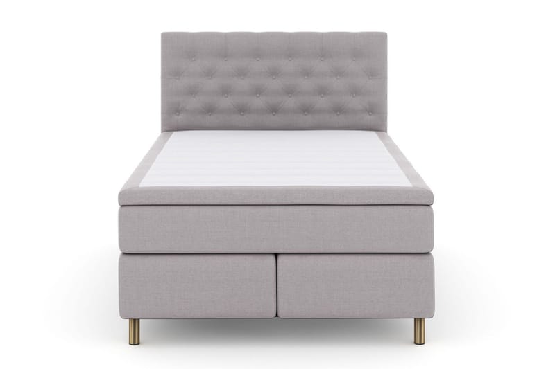 Select No 4 Komplett Sängpaket 140x200 Medium - Ljusgrå/Koppar - Möbler - Säng - Kontinentalsäng
