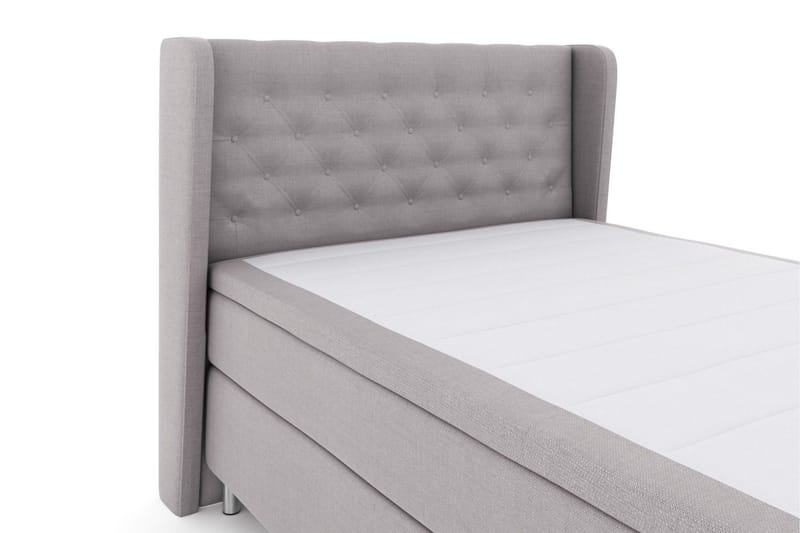 Select No 4 Komplett Sängpaket 140x200 Medium - Ljusgrå/Metall - Möbler - Säng - Kontinentalsäng