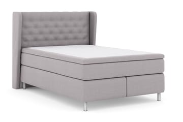 Select No 4 Komplett Sängpaket 140x200 Medium - Ljusgrå/Metall - Möbler - Säng - Kontinentalsäng
