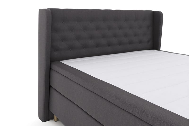 Select No 4 Komplett Sängpaket 160x200 Fast - Mörkgrå/Koppar - Möbler - Säng - Kontinentalsäng