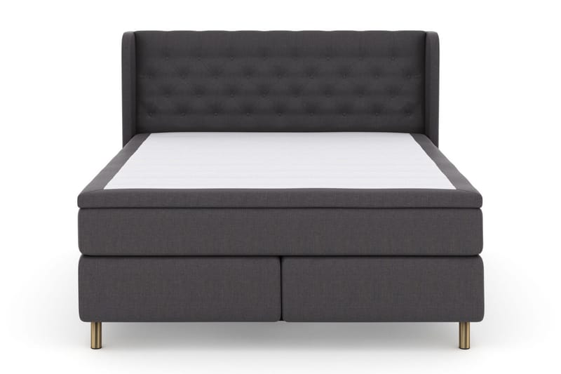 Select No 4 Komplett Sängpaket 160x200 Fast - Mörkgrå/Koppar - Möbler - Säng - Kontinentalsäng