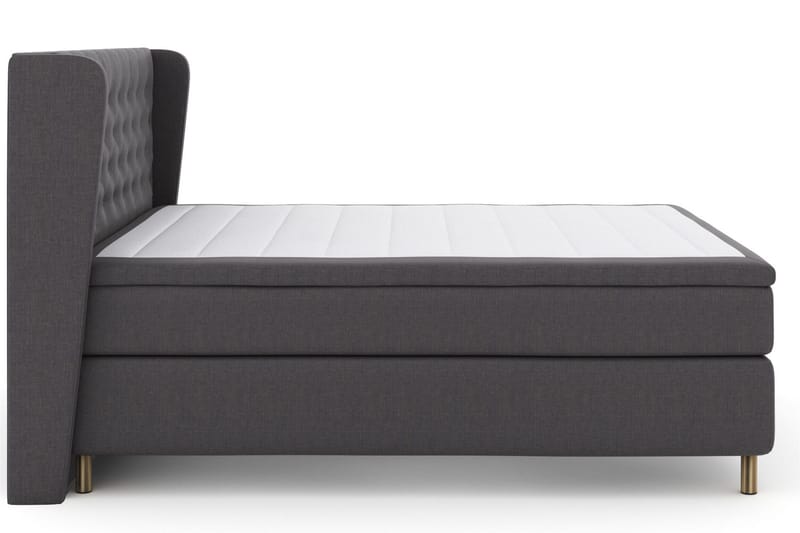 Select No 4 Komplett Sängpaket 160x200 Fast - Mörkgrå/Koppar - Möbler - Säng - Kontinentalsäng