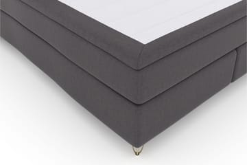 Select No 4 Komplett Sängpaket 160x200 Fast/Medium - Mörkgrå/Metall V-form - Möbler - Säng - Kontinentalsäng