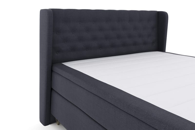 Select No 4 Komplett Sängpaket 180x200 Fast - Blå/Metall V-form - Möbler - Säng - Kontinentalsäng