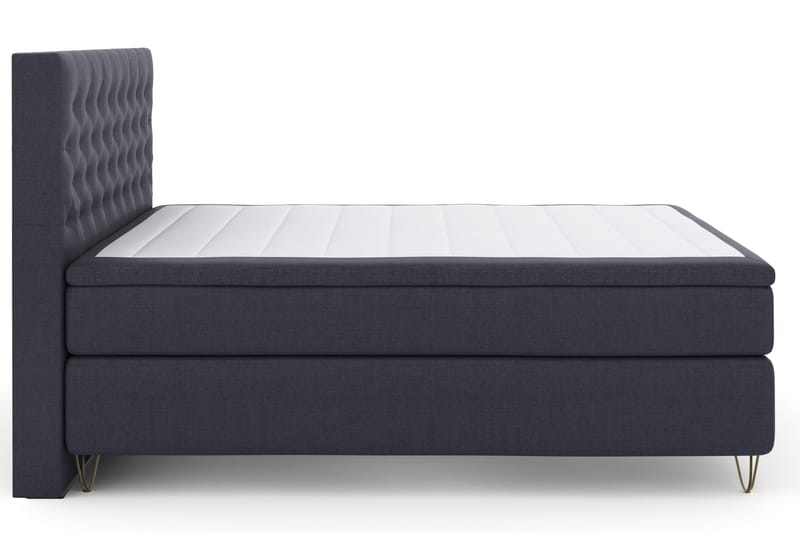 Select No 4 Komplett Sängpaket 180x200 Fast - Blå/Metall V-form - Möbler - Säng - Kontinentalsäng