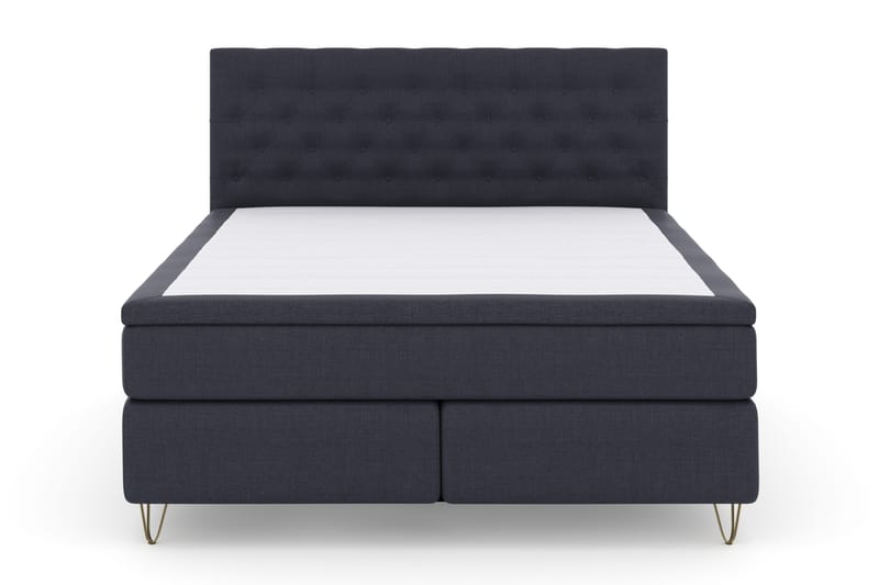 Select No 4 Komplett Sängpaket 180x200 Fast, Blå/Metall V-form