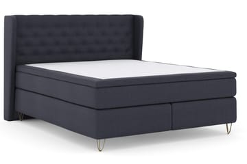 Select No 4 Komplett Sängpaket 180x200 Fast - Blå/Metall V-form - Möbler - Säng - Kontinentalsäng