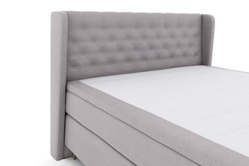 Select No 4 Komplett Sängpaket 180x200 Fast - Ljusgrå/Metall V-form - Möbler - Säng - Kontinentalsäng