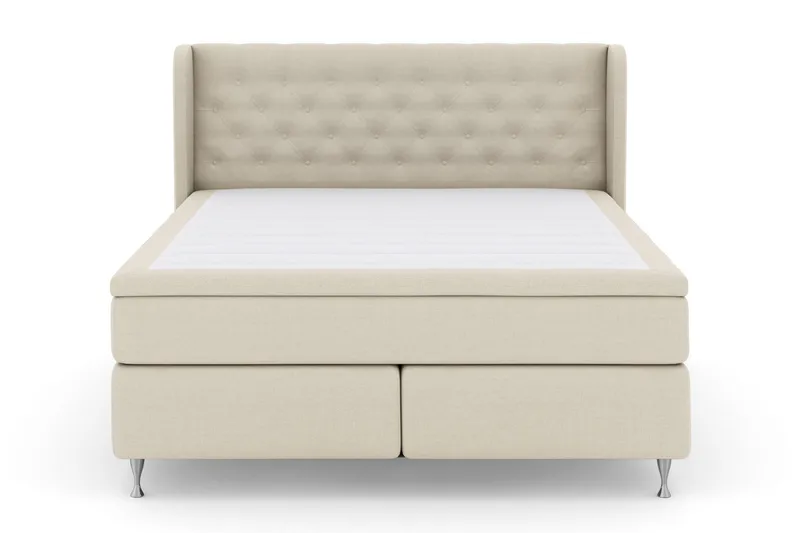 Select No 4 Komplett Sängpaket 180x200 Fast/Medium, Beige/Silver
