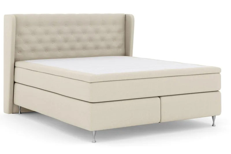 Select No 4 Komplett Sängpaket 180x200 Fast/Medium - Beige/Silver - Möbler - Säng - Kontinentalsäng
