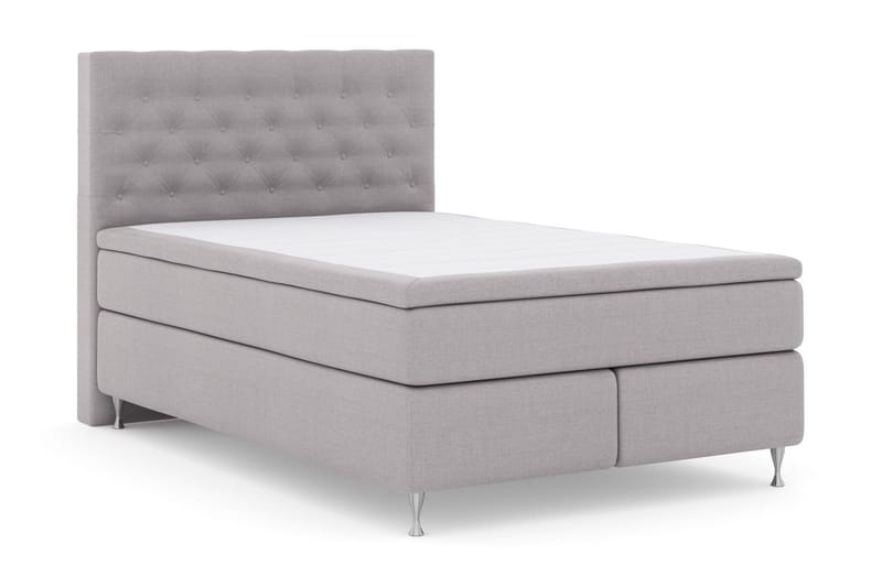 Select No 4 Kontinentalsäng 140x200 Fast/Medium - Ljusgrå/Silver - Möbler - Säng - Kontinentalsäng