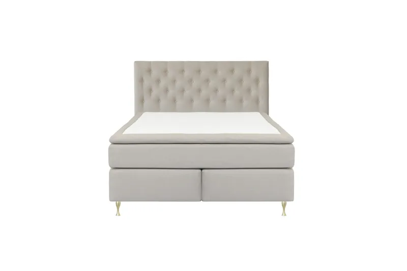 Select No 4 Kontinentalsäng 180x200 Medium, Beige/Guld