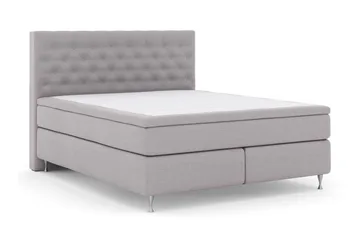 Select No 4 Kontinentalsäng 210x210 Fast - Ljusgrå/Silver - Möbler - Säng - Kontinentalsäng
