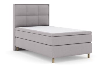 Select No 5 Komplett Sängpaket 120x200 Fast Latex - Ljusgrå/Koppar - Möbler - Säng - Enkelsäng
