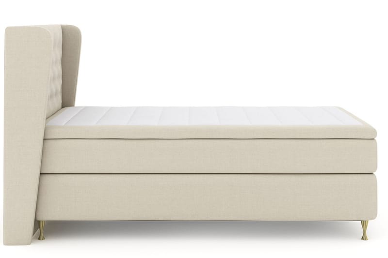 Select No 5 Komplett Sängpaket 120x200 Fast Watergel - Beige/Guld - Möbler - Säng - Enkelsäng
