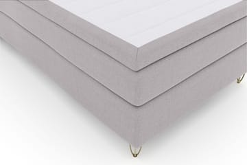 Select No 5 Komplett Sängpaket 120x200 Fast Watergel - Ljusgrå/Metall V-form - Möbler - Säng - Enkelsäng