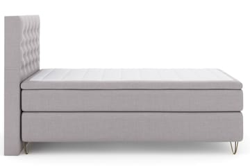 Select No 5 Komplett Sängpaket 120x200 Fast Watergel - Ljusgrå/Metall V-form - Möbler - Säng - Enkelsäng