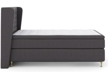 Select No 5 Komplett Sängpaket 120x200 Fast Watergel - Mörkgrå/Guld - Möbler - Säng - Enkelsäng