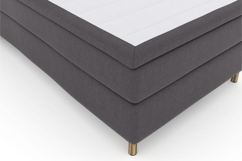 Select No 5 Komplett Sängpaket 120x200 Fast Watergel - Mörkgrå/Koppar - Möbler - Säng - Enkelsäng